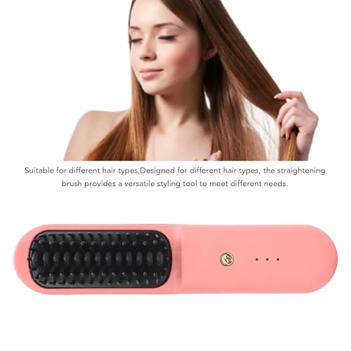 Cepillo alisador de cabello inalámbrico portátil miniatura 3