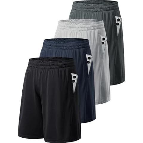 MLYENX Mens 4-6 Pack Workout Gym Shorts Quick Dry Lightweight Athletic Basketball Running Shorts for Men with Pockets Cover