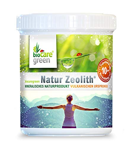 Biocaregreen Natur Zeolith ® 10 µm 250 g | Weltweit patentiertes Vermahlungsverfahren auf garantierte 10 μm | Qualitätsprodukt Made in Germany