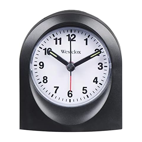 Westclox 47312 Quartz Alarm Clock Black Case, No Size Cover