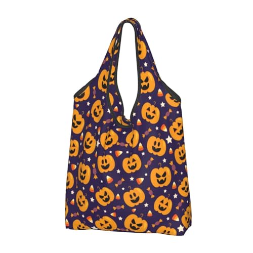 Sacs d'épicerie réutilisables Halloween cabas noir lavables