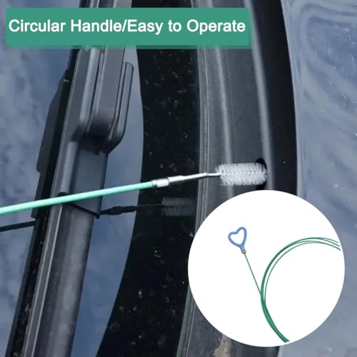 Image of STHIRA 3m Car Drain Pipe Cleaning Brush for Sunroof & Sewer, Flexible Long Hose Unclogger Auto Accessories Tool for Car Drain Holes Removes Clogs & Dirt, Universal Fit Drain Cleaning Tool