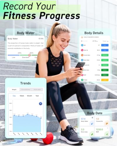 Image of INSMART Smart Scale for Body Weight, 0.1lb High Accuracy, 24 Metrics