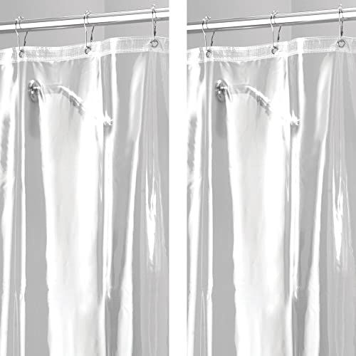 mDesign Vinyl Waterproof Shower Curtain Liner - 96 mDesign Vinyl Waterproof Shower Curtain Liner - 96