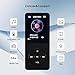 MP3 Player 64GB with Speaker Earphone Portable HiFi Lossless Sound MP3 Mini Music Player Voice Recorder E-Book HD Screen 1.8 inch Black Support up to 128GB