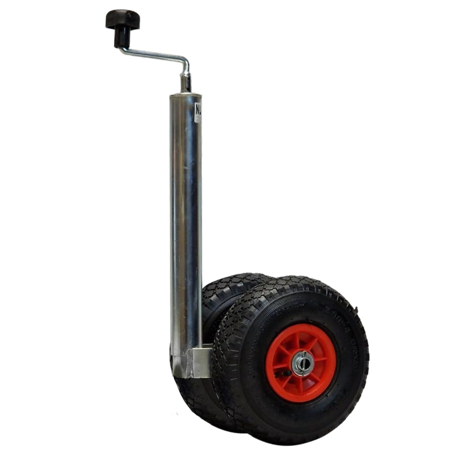 Buy Twin Pneumatic Jockey Wheel For Trailers 200kg MAX N.W.L