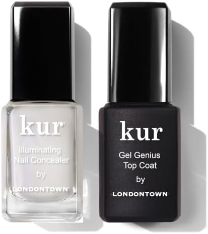 LONDONTOWN kur Nail Concealer & Gel Genius Top Coat Duo, 2 Piece Set