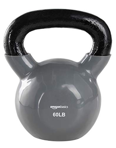 AmazonBasics Vinyl Kettlebell - 60 Pounds