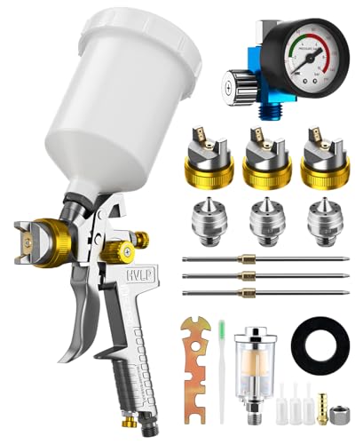 Sicopro HVLP Spray Gun, Automotive Paint Gun, Spray Gun for Painting