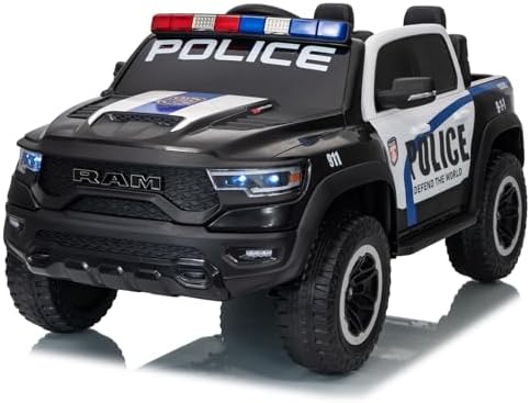 Police Cars for Kids, 24V Battery Powered Electric Ride On Truck ...