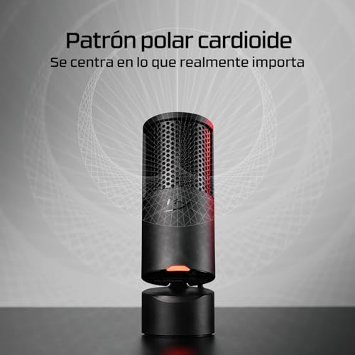 Miniatura 4 de HyperX Solocast 2 - Micrófono Condensador USB patrón cardioide, Juegos, Streaming, podcasts, PC, Twitch, Youtube, Discord, Negro