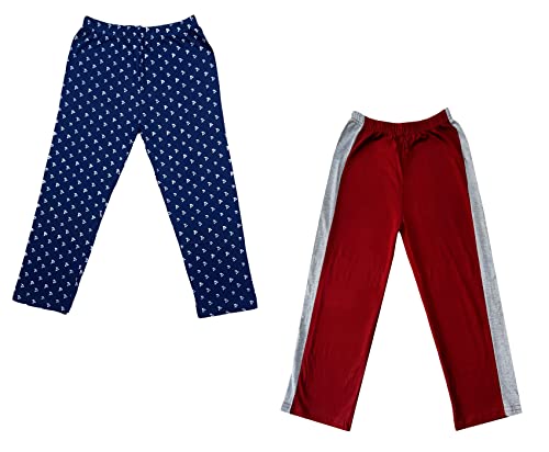 Image of indi weaves Boys and Girls Cotton Solid and Printed Pyjama /Pant /Trackpants