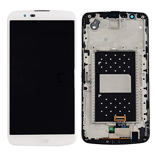 GZYF Mobile Phone Touch Screen Digitizer Assembly LCD Display Replacement with Frame for LG K10 K410 K420N K428 K430 K430DS K430DSF, White