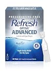 REFRESH OPTIVE ADVANCED PF Lubricant Eye Drops Preservative-Free Artificial Tears, 0.01 fl oz (0.4 mL...