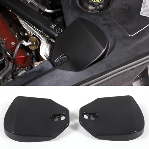 Image of TOYCIDFG Engine Bay Shock Protection Panel Cover Trim Compatible with Chevrolet C8 Corvette 2020-2024 Absorbing Tower Cover Caps (Matte Black)