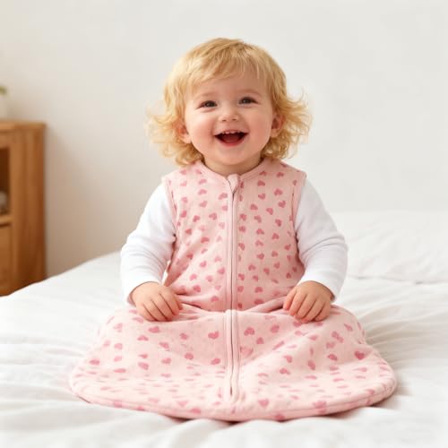 Image of Baby Organic Cotton Sleeveless Wearable Blanket for Summer 0-6 Months