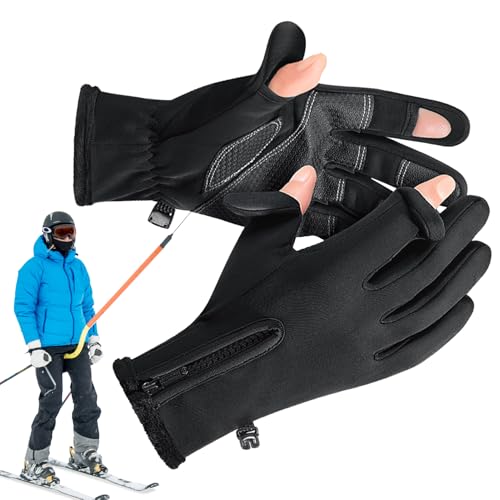 Moufles de cyclisme d'hiver imperméables et coupe-vent
