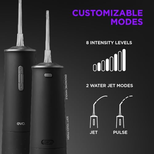 Hydropulseur Jet-1 EVO avec 5 embouts interdentaires et jet d'eau réglable