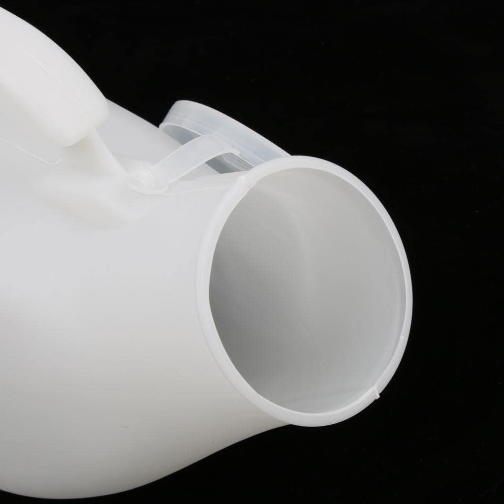 Pack of 3 Males Urine Containers Toilet Bucket Chamber Pee Potty with Lid/Mobility & Daily Living Aids/Bedpans & Urinals - 1000ml