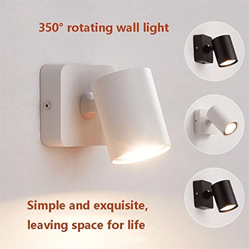 Luces de cabecera interior y aplique de pared regulable para pasillos 6