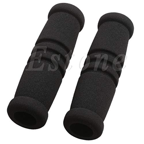 1 par de fundas de agarre de esponja suave para manillar de bicicleta
