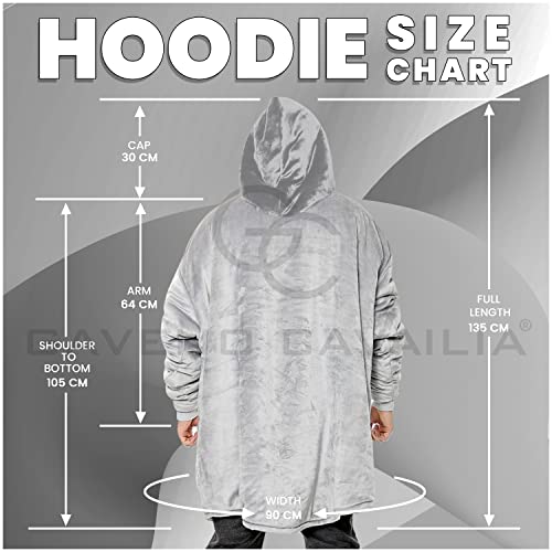 GC GAVENO CAVAILIA Oversized Hoodies For Women UK, Fluffy Blanket Hoodie Sherpa Snuddies Women, Fleece Wearable Blanket Men Snuddie Udie