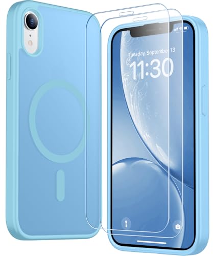 SPIDERCASE Magnetic for iPhone XR Case,Light Blue