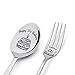 Happy 21st Birthday Spoon&Fork Gifts Engraved Spoon&Fork Personalized Birthday Gifts for Son Daughter Sister Brother Friends