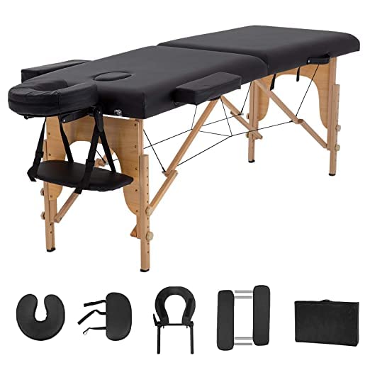 R A Products Portable Massage Table Massage Bed Spa Bed?84 Inch Height Adjustable Portable Tattoo Salon?Bed 250 Kg Capacity Carrying Case with Dust Bag (2 Folding, Black) (B0BL16W4NM) Amazon Price History, Amazon Price Tracker