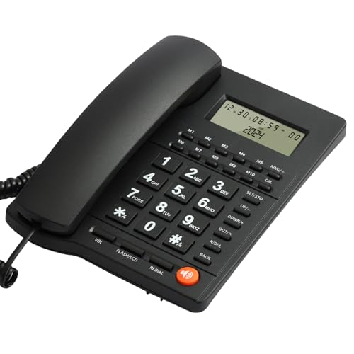 Téléphone fixe résistant aux chocs avec finition antidérapante