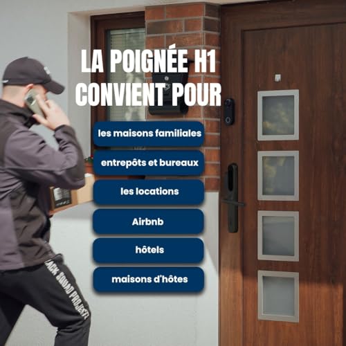 Serrure de porte intelligente TTlock à triple accès par empreinte code et mobile - 6