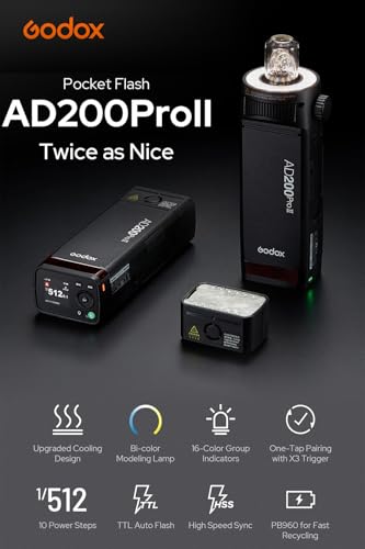 Godox AD200Pro Godox AD200 PRO II Outdoor Speedlite 200ws