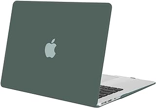 MOSISO Compatible with MacBook Air 13 inch Case Old Version 2010-2017 Release (Models: A1466 & A1369), Protective Plastic Hard Shell Case Cover, Midnight Green