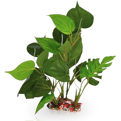 SunGrow Ultra-Realistic Plastic Leaf Plant Cover