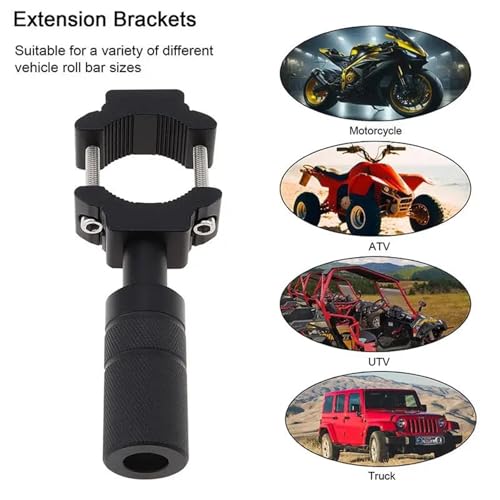 Soporte de faros para moto scooter parachoques abrazadera de luces de marcha 2