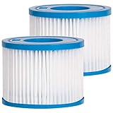 Future Way Type VI Spa Filters Compatible with Coleman Saluspa, Bestway, Lay-Z-Spa Hot Tub (2 Pack)