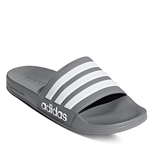 Image of adidas Women ADILETTE SHOWER Synthetic Swim Slide FTWWHT /GOLDMT /BOGOLD | LUT50
