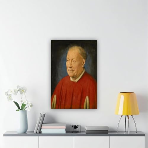 Tableau Jan Van Eyck Portrait du cardinal Albergati - Impression sur toile haute qualité