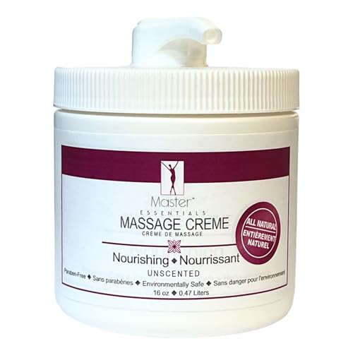 Master Massage Spamaster Unscented 16 Oz Massage Cream, White