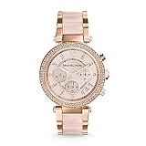 Michael Kors Parker Watch for Women, Quartz Chronograph movement with Stainless steel or PVC strap