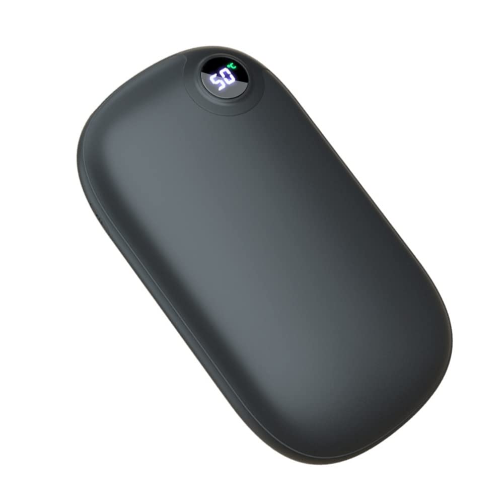 Scaldamani ricaricabili, riscaldatore tascabile elettrico portatile da 10000 mAh e USB riutilizzabile Power Bank Scaldamani caldo double-face Regalo per uomo donna Inverno all'aperto Raynauds