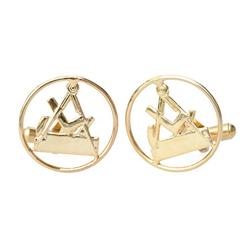 Eiko Manschettenknöpfe mit Zunftzeichen, vergoldet (Tischler)
