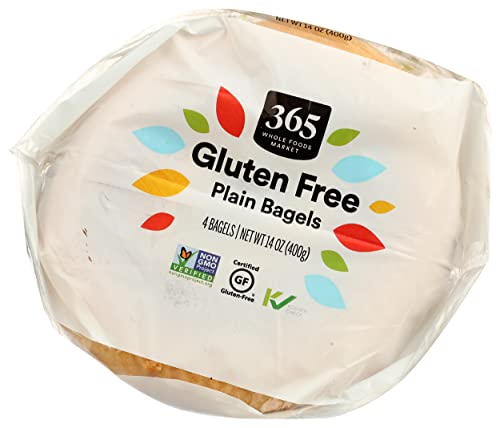 365 By Whole Foods Market, Bagels Plain Gluten-Free 4 Count, 14 Ounce #TOP5