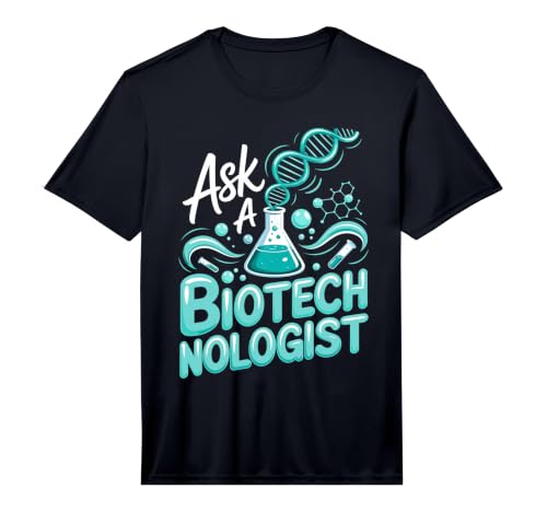 Men's Ask a Biotechnologist Biotech Molecular Biology Lab Performance T-Shirt
