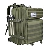 CtopxCone Mochila táctica militar de 45 l para hombre, mochila militar de asalto de las tierras altas, bolsa de 3 días Molle Bug Out con bolsa de taza de agua, mochila grande para camping, senderismo,