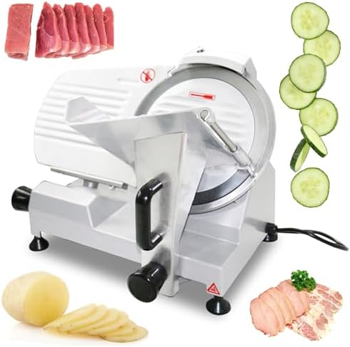 Adjustable Thickness Electric Food Slicer - Precision Meat, Vegetable & Fruit Cutter for Home Use - Effortless, Versatile Kitchen Tool for Perfectly Sliced Meals
