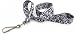 Black and White Damask - Ultra Soft Neck Lanyard for Professional Wardrobe Badge ID