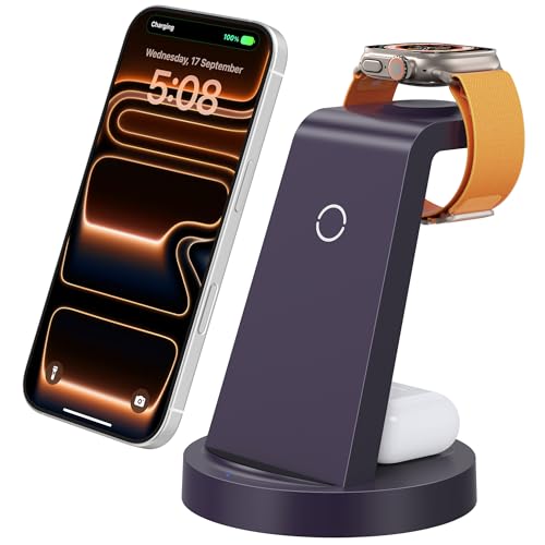 Anlmz 3-in-1 MagSafe Charging Stand for iPhone & Apple Watch