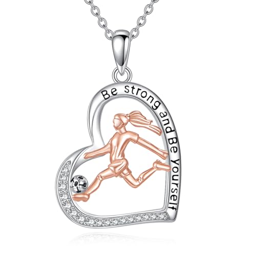 Cadeaux pour fille collier gymnastique argent 925 bleu