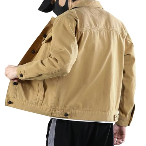 SANGTREE Men's Lightweight Jacket Cotton Jean Jacket2